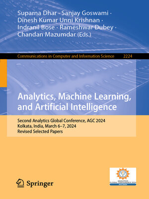 cover image of Analytics, Machine Learning, and Artificial Intelligence